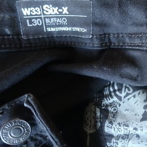 Buffalo Six-x Slim Straight Stretch Black